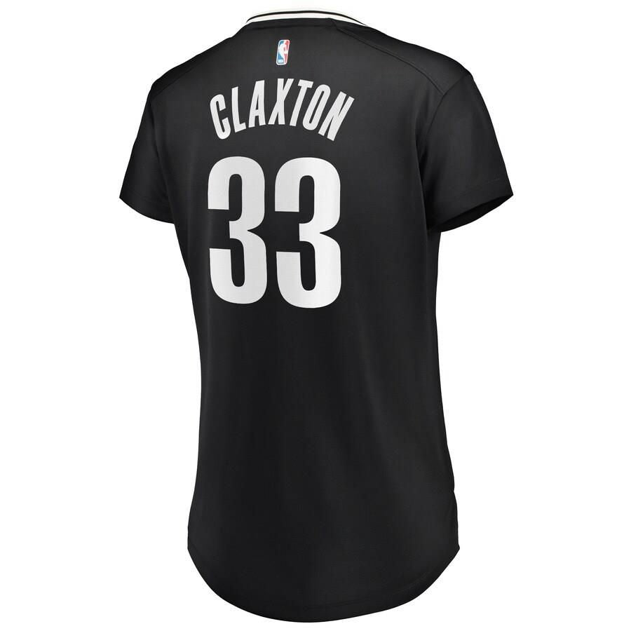 Brooklyn Nets Nicolas Claxton Fanatics Branded Fast Break Player Icon Jersey Womens - Black | Ireland J0083N7